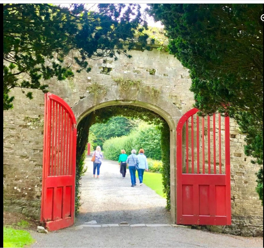 Eliza Chisholm - Flower garden red gates