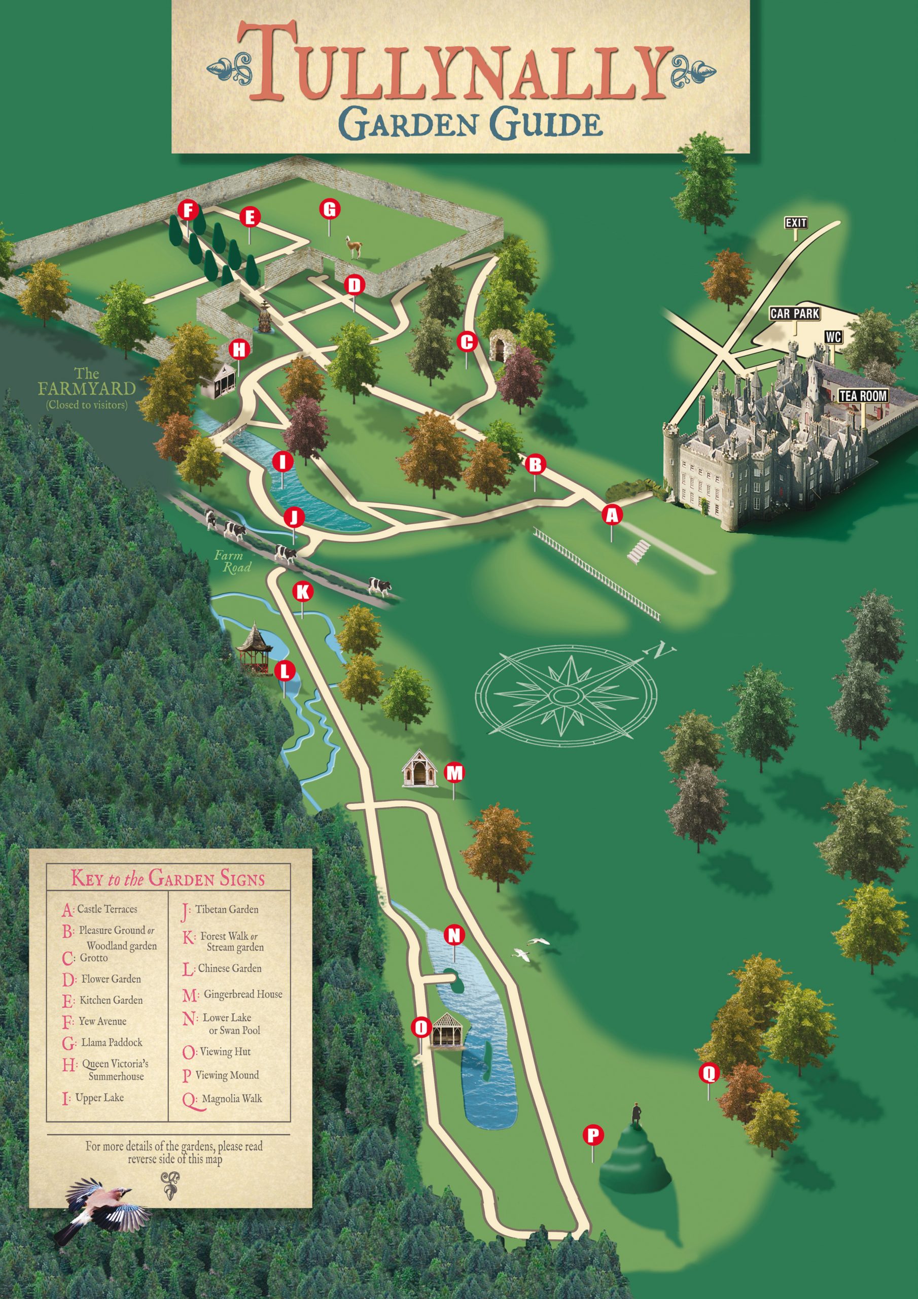 Tullynally garden leaflet